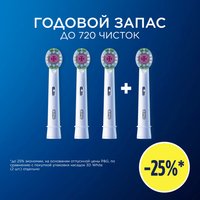 Almashtiriladigan uchliklar toʻplami Braun Oral-B PRO 3D White / EB18pRX-4