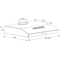 Вытяжка подвесная DEXP SH50-SV0 черный/черный