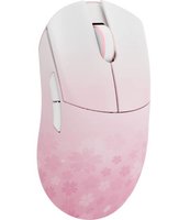 Мышь беспроводная/проводная WLMOUSE HUAN Stainless  розовый