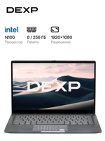 14.1" Ноутбук DEXP Aquilon C14-INW600 серый