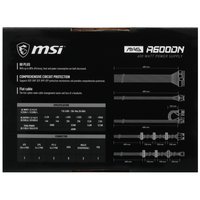 Блок питания MSI MAG A600DN [306-7ZP6B11-809] черный