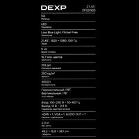 21.45" Монитор DEXP DF22N3S белый