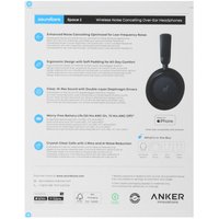Беспроводные/проводные наушники Anker Soundcore Space Two  черный 2026