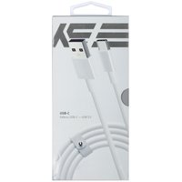 Кабель KEYRON USB Type-C - USB Type-A белый 1 м
