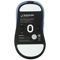 Мышь беспроводная/проводная ARDOR GAMING Impact [ARDW-IMT3325-BU] голубой