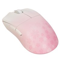 Мышь беспроводная/проводная WLMOUSE HUAN Stainless  розовый
