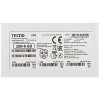 6.78" Smartphone Tecno CAMON 40 256 GB black