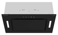 Exhaust hood fully built-in Meferi INBOX52BK GLASS COMFORT black/black