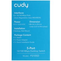 Коммутатор Cudy FS105D 3.0