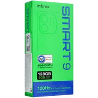 6.7" Смартфон Infinix SMART 9 128 ГБ черный