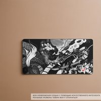 Коврик ARDOR GAMING GM-XXL Asia Dragon Black and White (2XL) разноцветный