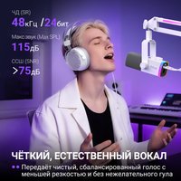 Микрофонный комплект Fifine AM8PROT белый