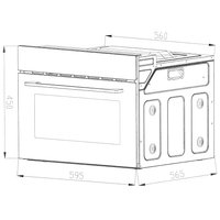 Электрический духовой шкаф DEXP 1YLO60CDW белый