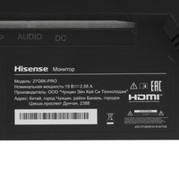 27" Монитор Hisense 27G6K-PRO черный