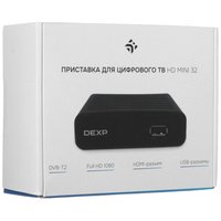 Приставка для цифрового ТВ DEXP HD mini 32 черный