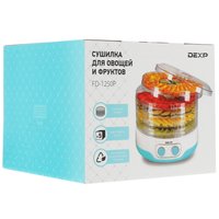 Сушилка для овощей и фруктов DEXP FD-1250P голубой