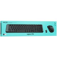 Клавиатура+мышь беспроводная   Logitech MK220 черный