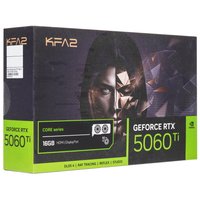 Видеокарта KFA2 GeForce RTX 5060 Ti CORE OC 2FAN LED Black [56IZN8MDCPOK]