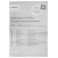 Кухонный комбайн Bosch MultiTalent 3 MCM3200W белый