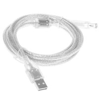 Кабель Cablexpert USB Type-A - USB Type-A прозрачный 2 м