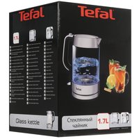 Электр чайнек Tefal Glass Kettle KI770D30 серебристый