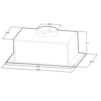 Вытяжка полновстраиваемая Midea MH60I301W белый