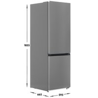 Холодильник с морозильником   Midea MDRB549MMF46 серебристый