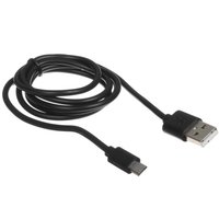 Кабель Aceline micro USB-B - USB Type-A черный 1 м