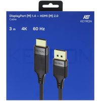 KEYRON HDMI - DisplayPort, 3 м