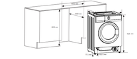 Встраиваемая стиральная машина Midea MFA06W80B/W