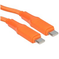 Кабель KEYRON USB Type-C - USB Type-C оранжевый 1.5 м
