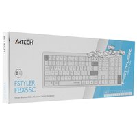 Klaviatura  simsiz A4Tech Fstyler FBX55C rangi oq