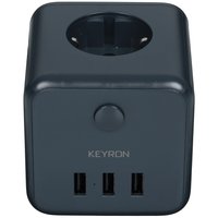 Сетевой фильтр Keyron 315BU черный