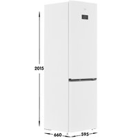 Холодильник с морозильником   Beko B3RCNK405HDW белый