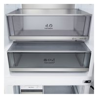 Холодильник с морозильником   LG GC-B640FEKM бежевый