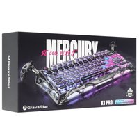 Клавиатура  проводная + беспроводная GravaStar Mercury K1 Pro Special Edition Cyberpunk цвет черный