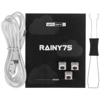 Клавиатура  проводная + беспроводная WOBKEY Rainy75 Pro цвет серебристый
