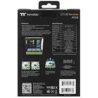 Комплект реверсных вентиляторов Thermaltake CT120 Reverse ARGB Matcha Green [CL-F200-PL12MG-A] зеленый