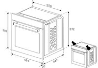 Electric Oven Indesit IFE 3644 J IX silver