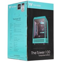 Корпус Thermaltake The Tower 100 Turquoise [CA-1R3-00SBWN-00] бирюзовый