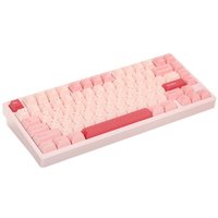 Клавиатура  проводная + беспроводная WOBKEY Rainy75 Pro цвет розовый