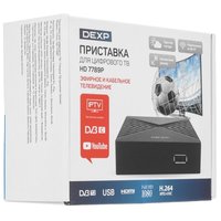 Приставка для цифрового ТВ DEXP HD 7789P черный