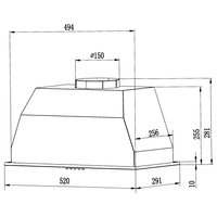 Вытяжка полновстраиваемая Weissgauff BOX 1200 WH белый
