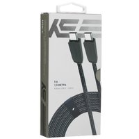 Кабель KEYRON USB Type-C - USB Type-C черный 1.5 м