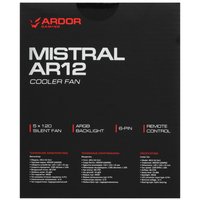 Комплект вентиляторов ARDOR GAMING Mistral AR12 Kit 5in1  черный
