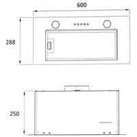 Вытяжка полновстраиваемая DEXP BH60-FN01Slim белый/белый