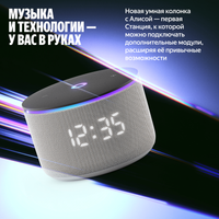 Умная колонка Яндекс Станция Мини 3 Про серый