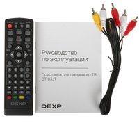 Приставка для цифрового ТВ DEXP DT-03JT черный