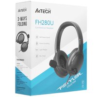 Wired headphones A4tech FH280U black 2025