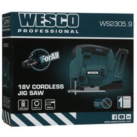 Электрический лобзик Wesco WS2305.9 1ForAll 18V , Без ЗУ, Без АКБ